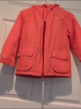 Pre Loved Swiss Tech Coral Kids Hooded Jacket